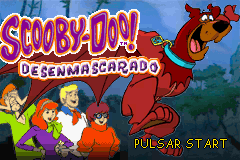 Scooby Doo Unmasked title screen for GameBoy Advance